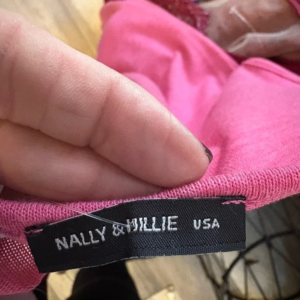Nally & Millie Pink Sleeveless Dress - Picture 5 of 5